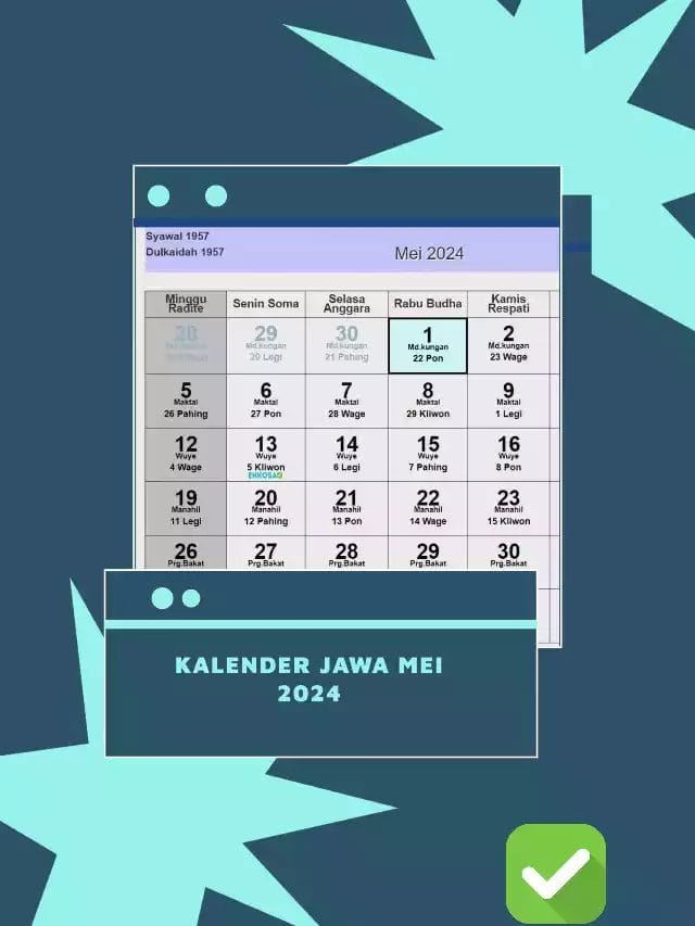 Kalender Jawa Mei 2024